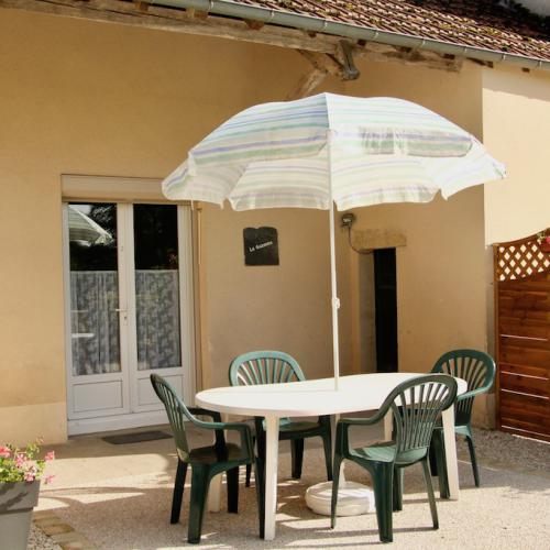 Terrasse du gîte La Gazonne